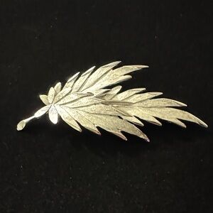 Joseph Piscitelli Silver Leaf Brooch